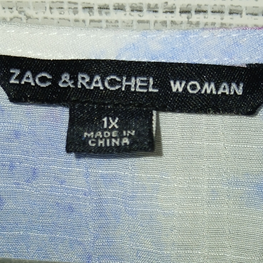 NWT Zac & Rachel Tie Dye Ruffle Top - Picture 6 of 9